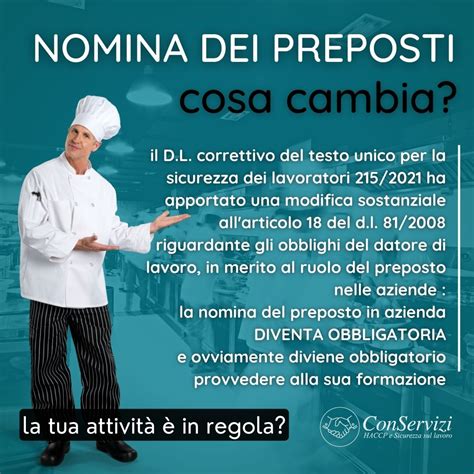 nomina del preposto.